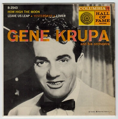 Gene Krupa & Orchestra 7” EP “Hall Of Fame” Columbia (B-2543), Near Mint - Image 1 of 4