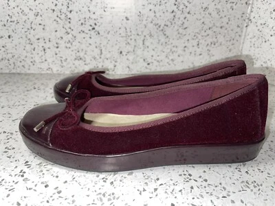 Женские туфли на плоской подошве удобные бархатные и кожаные без шнуровки Isaac Mizrahi живой размер 7 М - Изображение 1 из 4