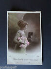 CPA France Theme, Woman, Flowers, French Version PC, Woman, Flowers