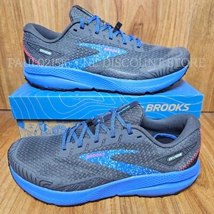 BROOKS Scarpe da Trail Uomo Divide 4 Light ~ Ebano/Nero/Blu Victoria - Foto 1 di 5