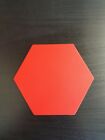 Hexagon Leather Coasters 5" Various Colours dining Table  S2J Cups Mugs Mats