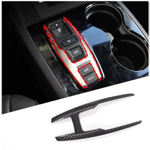 Carbon Fiber Central Control Gear Button Frame Interior For Honda Pilot 2015-22 - Imagen 1 de 11