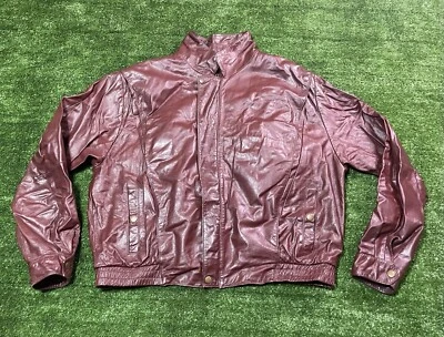Vintage Wilson Suede & Leather Maroon Jacket 44 Fur Lined - Image 1 of 4