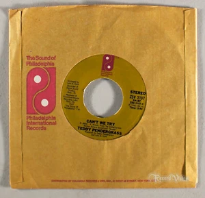 Teddy Pendergrass - Can't We Try (7" Single) (1980) Vinyl 45 • Roadie, TP - Foto 1 di 2
