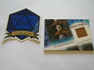 x1 Lt. Commander Data MC15 #/1501 Star Trek Complete Movies Rittenhouse - Bild 1 von 3
