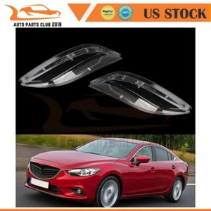 2PCS Clear Lens Headlight Headlamp Lense Cover For 2003-2008 Mazda 6 - Picture 1 of 8
