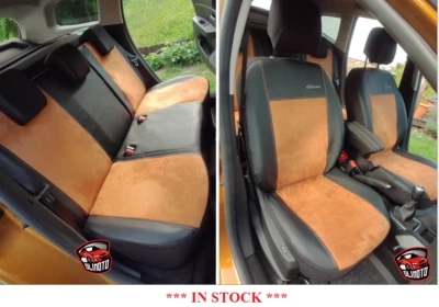 Juego de fundas de asiento Alicante+Eco-Cuero a medida para FORD RANGER WILDTRAK 2015-2023 Foto 1 de 4