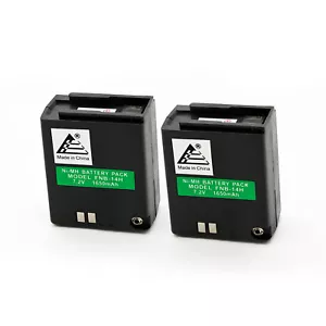 2x 7.2V 1650mAh NiMh Batería para FNB-10, FNB-10H, FNB-14, FNB-14H, FNB-17 - Imagen 1 de 6