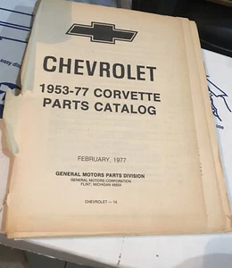1953-77 CHEVROLET CORVETTE PARTS CATALOG - Picture 1 of 6