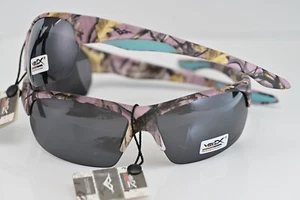 Purple Camo Half Frame ￼Sport Cycling Sunglasses New Style #1194 - Picture 1 of 6