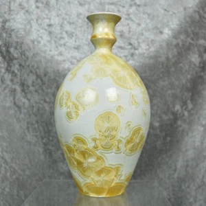 Studio Porcelain 8” Vase w/Crystalline Glaze - Picture 1 of 12