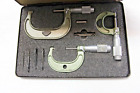 Vintage 0-3" Outside Micrometer Set In Case READ