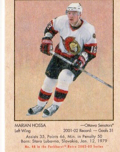 2002-03 (SENATORS) Parkhurst Retro Minis #48 Marian Hossa