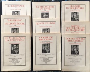 1926 LES LIVRETS DU BIBLIOPHILE 1/10 ex sur Japon LARBAUD MALLARMÉ VALÉRY NODIER - Foto 1 di 2