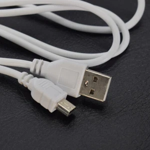 50pcs White USB 2.0 A male to USB mini B 5pin Male Charge Cable 0.7M/70cm - Picture 1 of 3