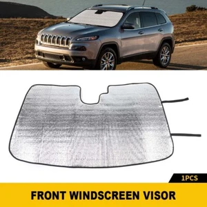 For Jeep Cherokee 2014-2021 Folding Front Windshield Sunshade UV Block Protector - Picture 1 of 11