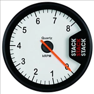 Stack ST200 Tachometer Rev Counter 80mm Stepper Motor 0-8Krpm White Face - Picture 1 of 1