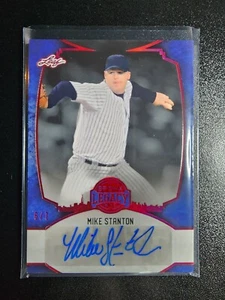 MIKE STANTON 2024 Leaf Bronx Legacy RED #6/7 Auto - Picture 1 of 2