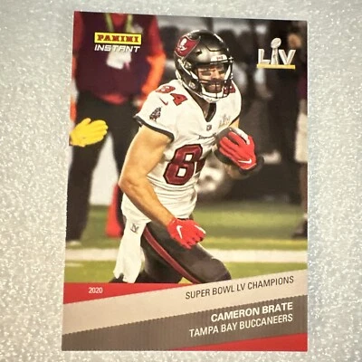 2021 Panini Instant Cameron Brate #10 Super Bowl XV Champions Buccaneers - Image 1 of 2