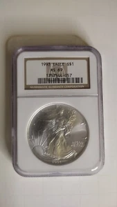1993 American Silver Eagle, NGC MS69  - Picture 1 of 2