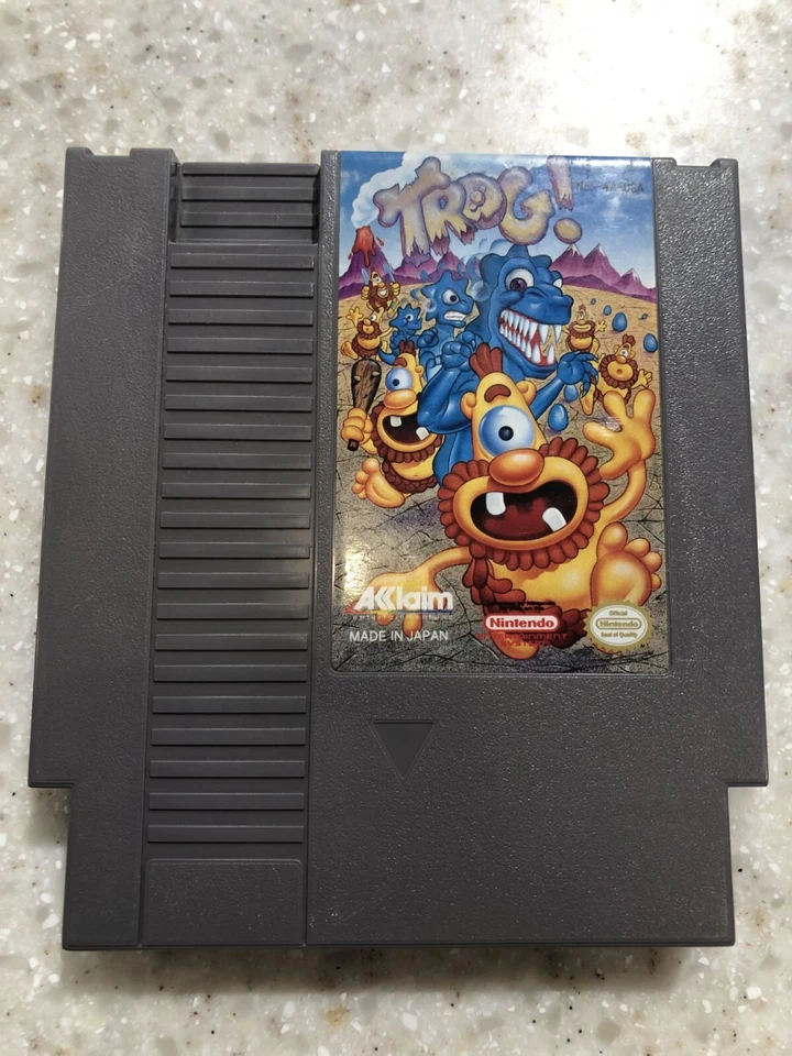 JUEGO TROG ORIGINAL Nintendo System CLÁSICO 1985 NES HQ Foto 1 de 1
