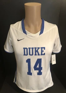 Camisa Nike Dry Fit (Muestra) para mujer mediana de la Universidad de Duke azul y blanca - Imagen 1 de 7