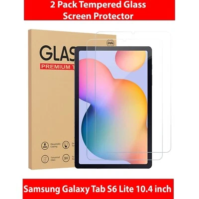 2-Pack Tempered Glass Screen Protector For Samsung Galaxy Tab S6 Lite 10.4 inch - Image 1 of 4