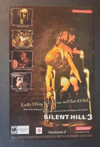 SILENT HILL 3 "Everything You Never..." Arte promocional PS2 ~ Página de anuncio/anuncio impreso 2003 - Imagen 1 de 1