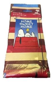 CACAHUETES SNOOPY Y STOCK DE MADERA EN CASA PARA PERROS DULCE HOGAR BANDERA ~ 12"x18" - Imagen 1 de 1