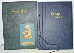 Scrap Book Albums 12"x8 1/2" Nice Condition Lot of 2 - Picture 1 of 5