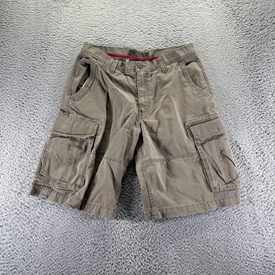 Calça cargo vintage marinha antiga masculina tamanho 32 marrom excedente algodão militar vestuário de trabalho - Imagem 1 de 4