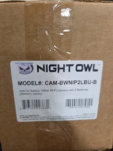 Night Owl Add On Wire Free Battery 1080p Spotlight Camera CAM-BWNIP2LBU-B - Picture 1 of 2