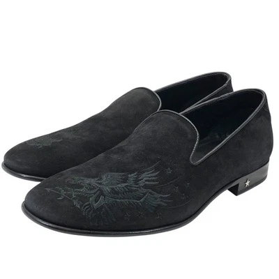 Jimmy Choo Zapatos de Negocios Zapatos de Vestir Mocasines Gamuza Negro Talla... - Imagen 1 de 4