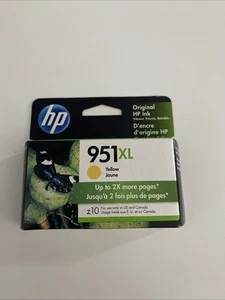 HP 951XL Yellow Ink Cartridge 951 XP Exp 07/22 New Sealed - Picture 1 of 5