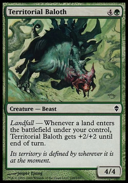 Territorial Baloth - Medium Play MTG Zendikar - Image 1 of 1