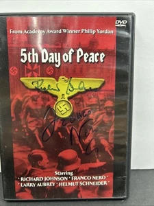 SIGNED FRANCO NERO + UNKNOWN SIGNATURE 5th Day Of Peace DVD - Picture 1 of 7