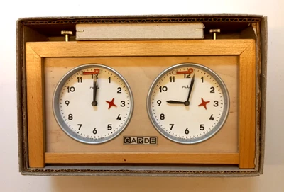 VTG Rare RUHLA GARDE Tournament Chess Clock, 50-60s,  Made in DDR (East Germany) - Image 1 of 4