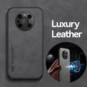 Funda protectora delgada magnética suave de cuero a prueba de golpes a prueba de golpes a prueba de golpes para Huawei P50 P40 Pro P30 Lite - Imagen 1 de 10