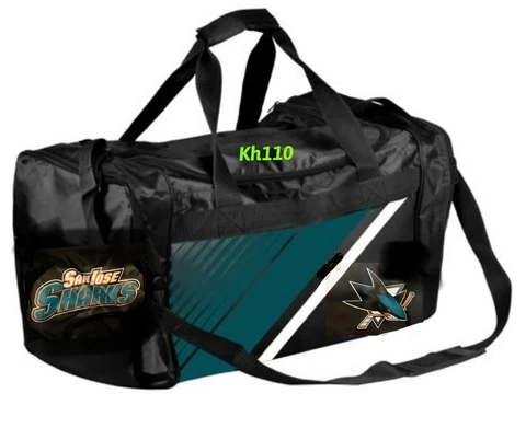 NHL San Jose Sharks Gym Travel Luggage Medium Duffel Bag Cover