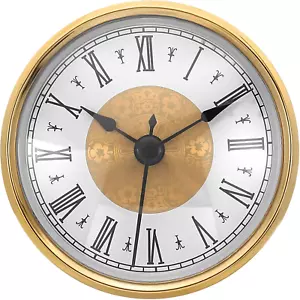 3.1" 80Mm Quartz Clock Insert, round Quartz Movement Miniature Clock Mini Roman - Picture 1 of 12