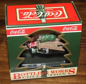 Coca Cola Bottle Works Tops on Refreshment Christmas Holiday Ornament in box - Picture 1 of 3