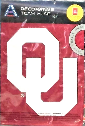 Oklahoma Sooners Decorative Embellished Team Garden Flag New Evergreen Cover