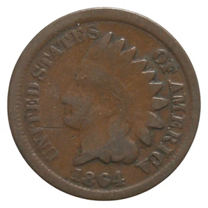1864 Indian Head One Cent - Picture 1 of 2