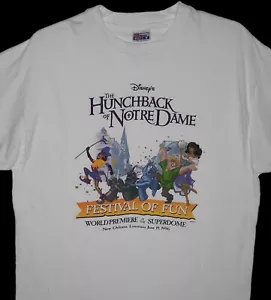 Disney Glöckner von Notre Dame Film Promo T-Shirt XL Weltpremiere 90er Vintage - Bild 1 von 5