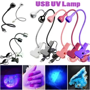 395NM LED Nagellampe USB UV Aushärtung Schwanenhals Licht für Gel Trockner Zum Selbermachen Heim Klemme - Bild 1 von 20
