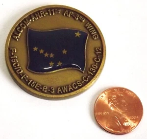 Moneda Desafío - USAF - Elmendorf AFB - Cubierta Superior para América - ALCOM - ANR - 11 - Imagen 1 de 2