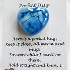 Heart Shape Pocket Hug Greeting Card Creative Glass Heart Card  Love Token