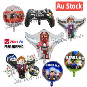 Roblox Shaped Foil Balloon Noob Gaming Roblox Man Birthday Balloons - Picture 1 of 7