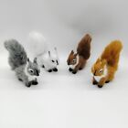 New Lovely Miniature Kids Toys Dollhouse Simulation Plush Toy Squirrel Figure