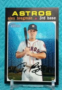 2020 Topps Heritage Alex Bregman Chrome Exclusive ASTROS 695/999 Houston Astros